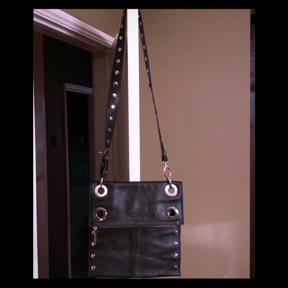 Hammitt Montana Black Leather Crossbody Bag